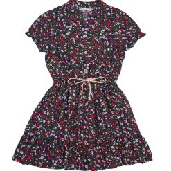 Robes^Only - KOGLUNA MONIQUE STRING TIE S/S DRESS PTM Multicolore