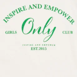 T-shirts & Polos^Only - KOGWENDY S/S LOGO TOP BOX CP JRS Blanc
