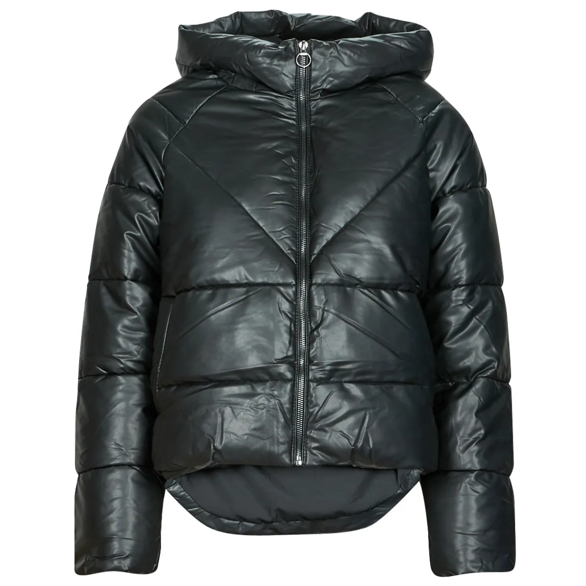Manteaux^Only - ONLANJA FAUX LEATHER PUFFER CC OTW Noir