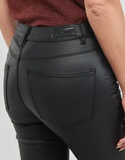 Jeans^Only - ONLANNE K MID WAIST COATED PNT Noir