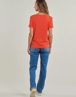 T-shirts & Polos^Only - ONLBEATE LIFE S/S HEART TOP CS JRS Rouge