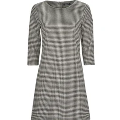Robes^Only - ONLBRILLIANT 3/4 CHECK DRESS  JRS Noir