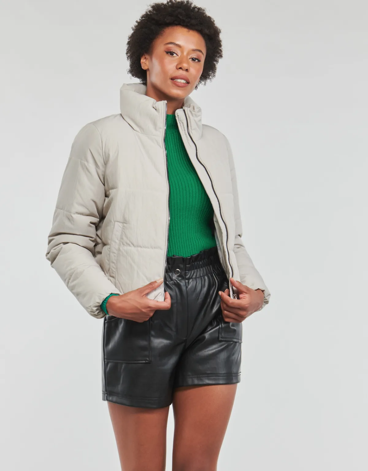 Manteaux^Only - ONLDOLLY SHORT PUFFER JACKET OTW NOOS Blanc