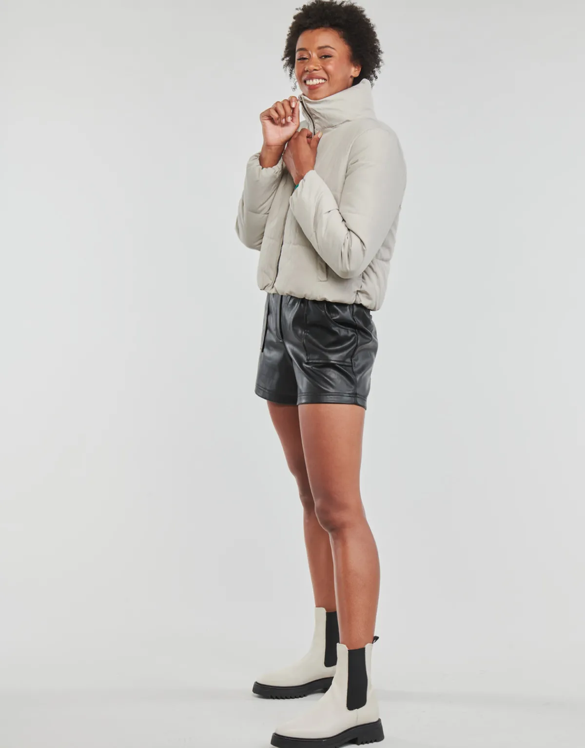 Manteaux^Only - ONLDOLLY SHORT PUFFER JACKET OTW NOOS Blanc