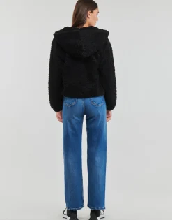 Vestes^Only - ONLELLIE SHERPA HOODED JACKET CC  OTW Noir