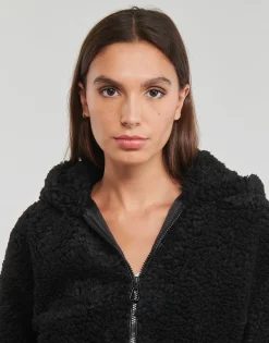 Vestes^Only - ONLELLIE SHERPA HOODED JACKET CC  OTW Noir