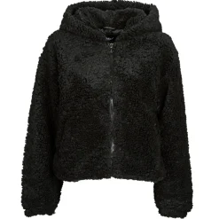 Vestes^Only - ONLELLIE SHERPA HOODED JACKET CC  OTW Noir