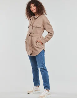Manteaux^Only - ONLEMMA FREJA SHACKET OTW Marron