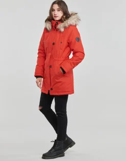 Manteaux^Only - ONLIRIS FUR WINTER PARKA CC OTW Rouge