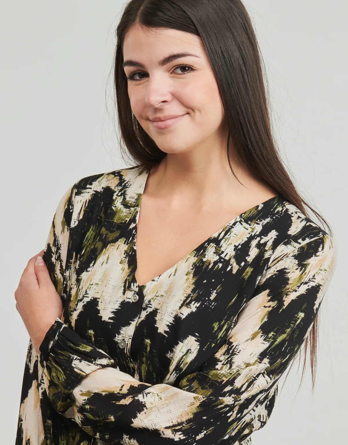 Tops / Blouses^Only - ONLJESSIE FR L/S BUTTON TOP CS PTM