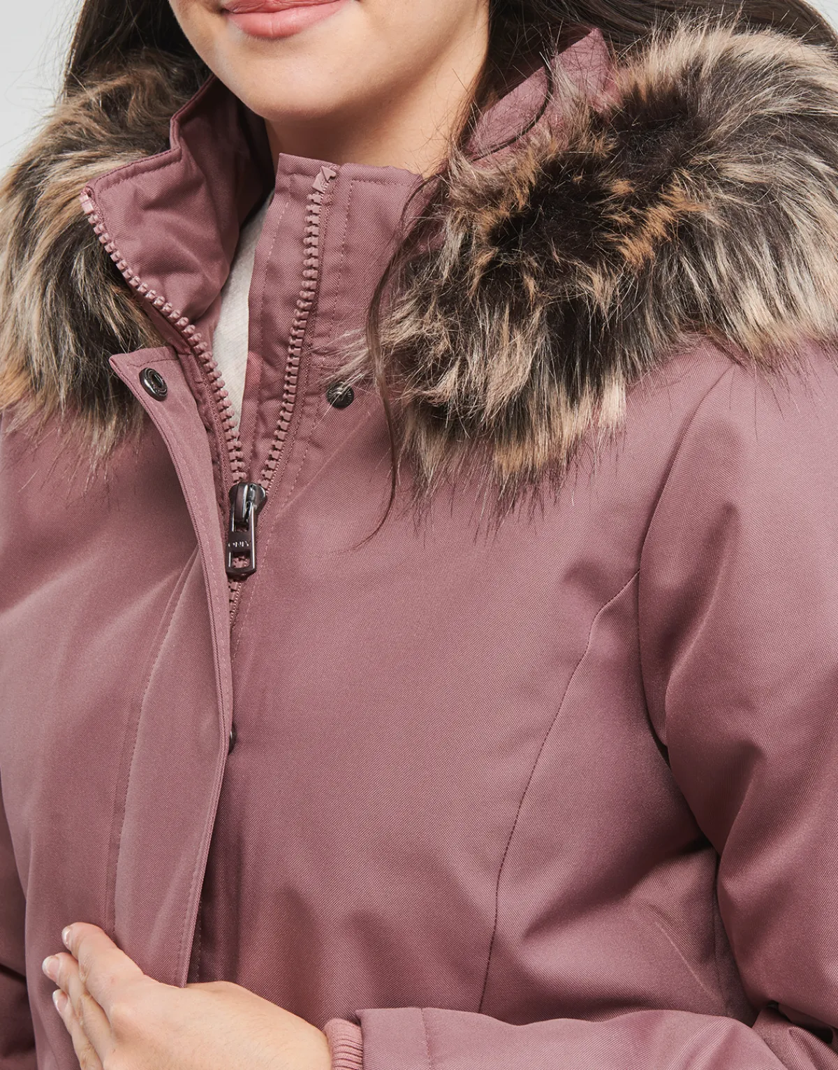 Manteaux^Only - ONLKATY PARKA COAT CC OTW Vieuxrose