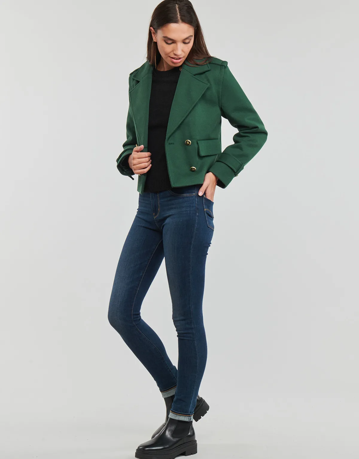 Manteaux^Only - ONLMOLLY SHORT JACKET CC OTW Vert