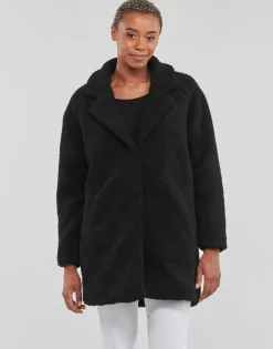 Manteaux^Only - ONLNEWAURELIA SHERPA COAT CC OTW Noir