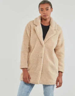 Manteaux^Only - ONLNEWAURELIA SHERPA COAT CC OTW Beige