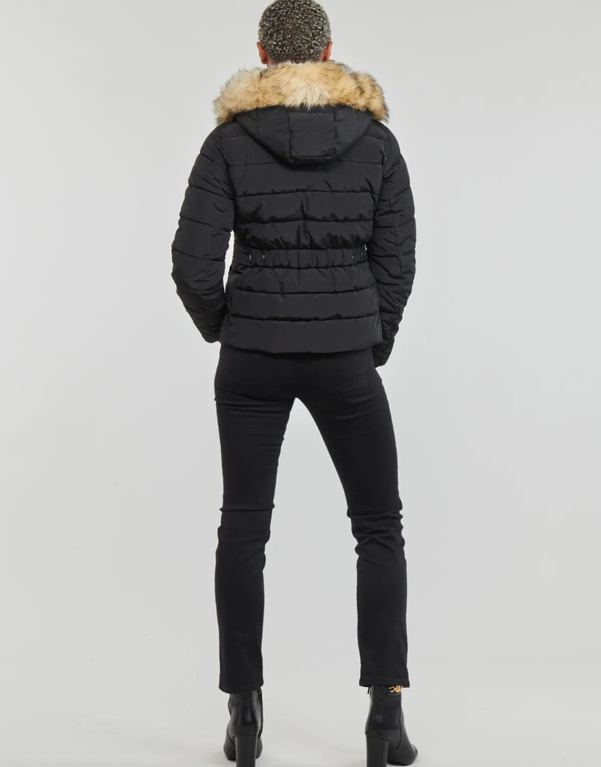 Manteaux^Only - ONLNEWCAMILLA FUR HOOD JACKET CC OTW Noir