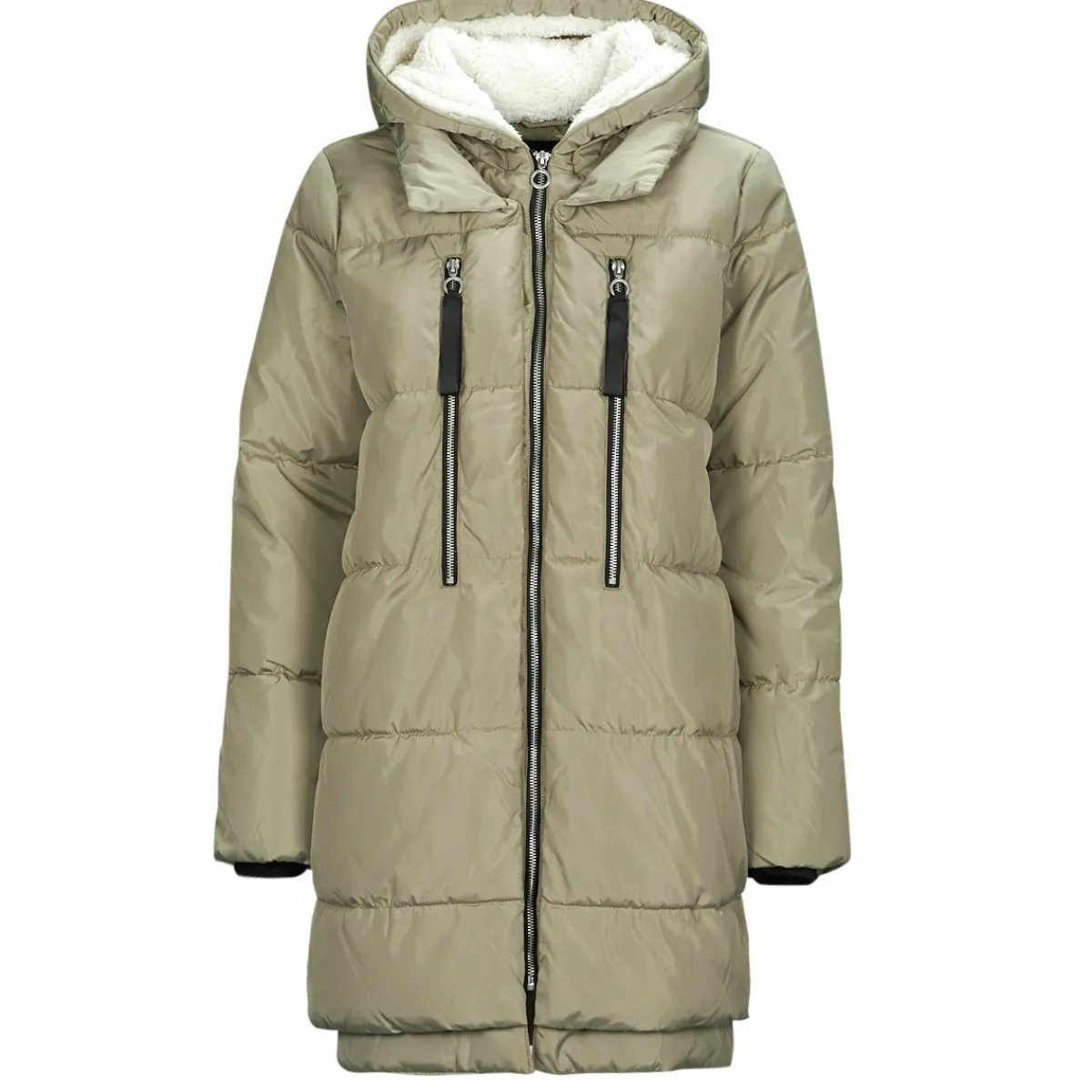 Manteaux^Only - ONLNEWNORA LONG PUFFER COAT CC OTW Beige