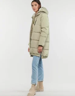 Manteaux^Only - ONLNEWNORA LONG PUFFER COAT CC OTW Beige