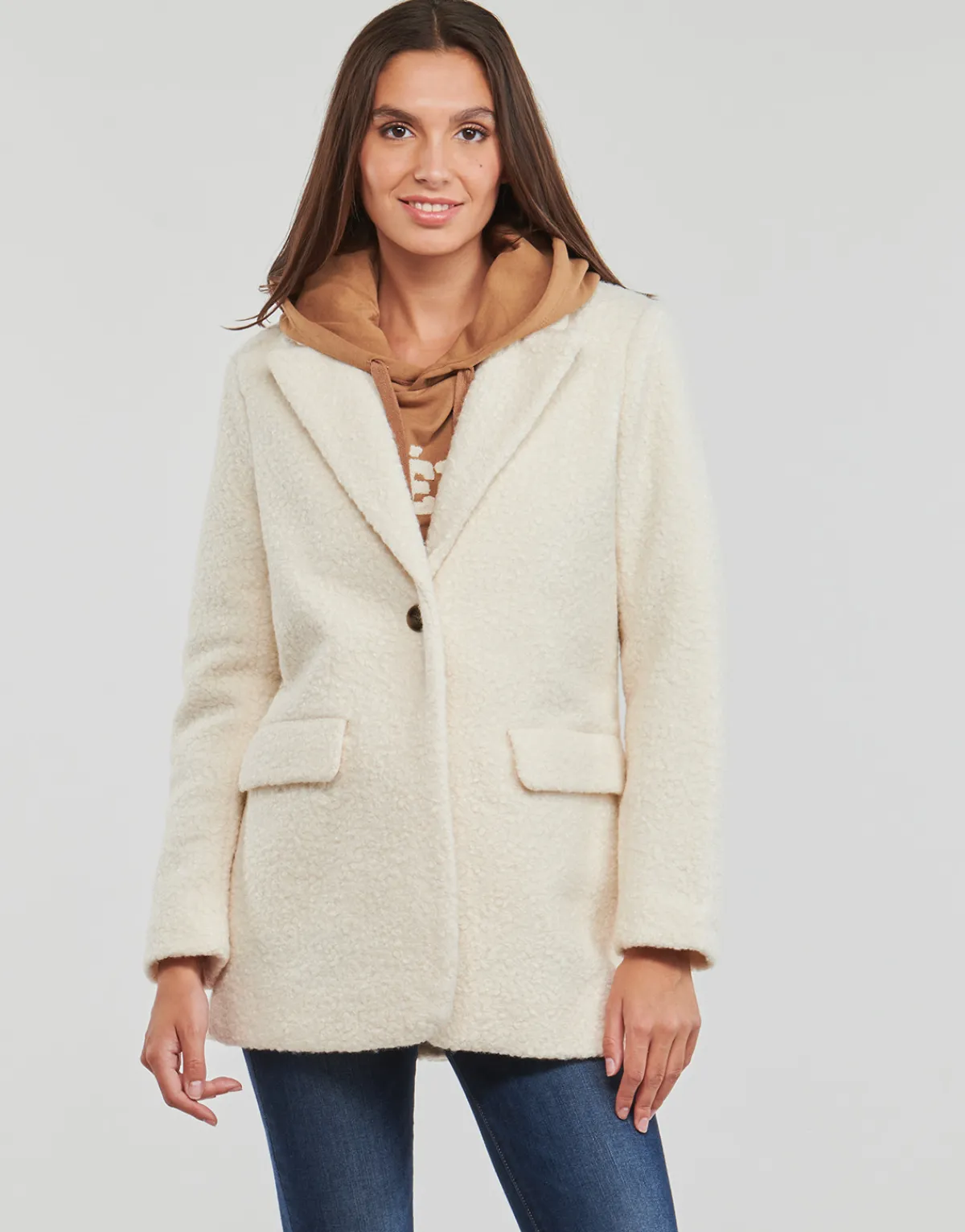 Manteaux^Only - ONLPIPER BOSTON BLAZER CC OTW Beige