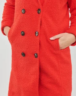 Manteaux^Only - ONLPIPER  COAT CC OTW Rouge