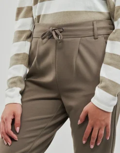 Pantalons^Only - ONLPOPTRASH LIFE EASY COL PANT PNT Marron