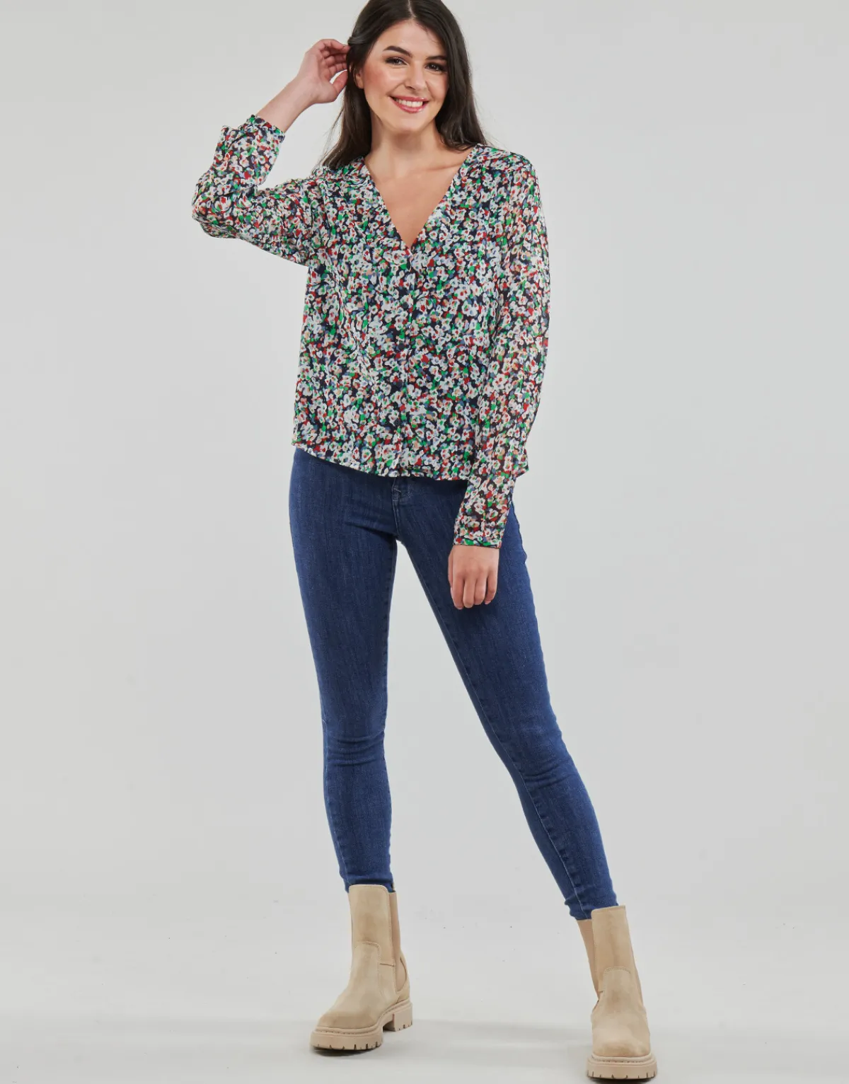 Jeans^Only - ONLPOWER MID PUSHUP SK REA3223 Bleubrut
