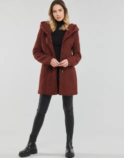 Manteaux^Only - ONLSEDONA BOUCLE WOOL COAT OTW NOOS Bordeaux