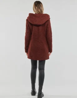 Manteaux^Only - ONLSEDONA BOUCLE WOOL COAT OTW NOOS Bordeaux