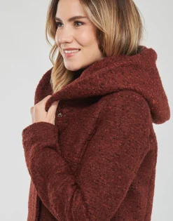 Manteaux^Only - ONLSEDONA BOUCLE WOOL COAT OTW NOOS Bordeaux