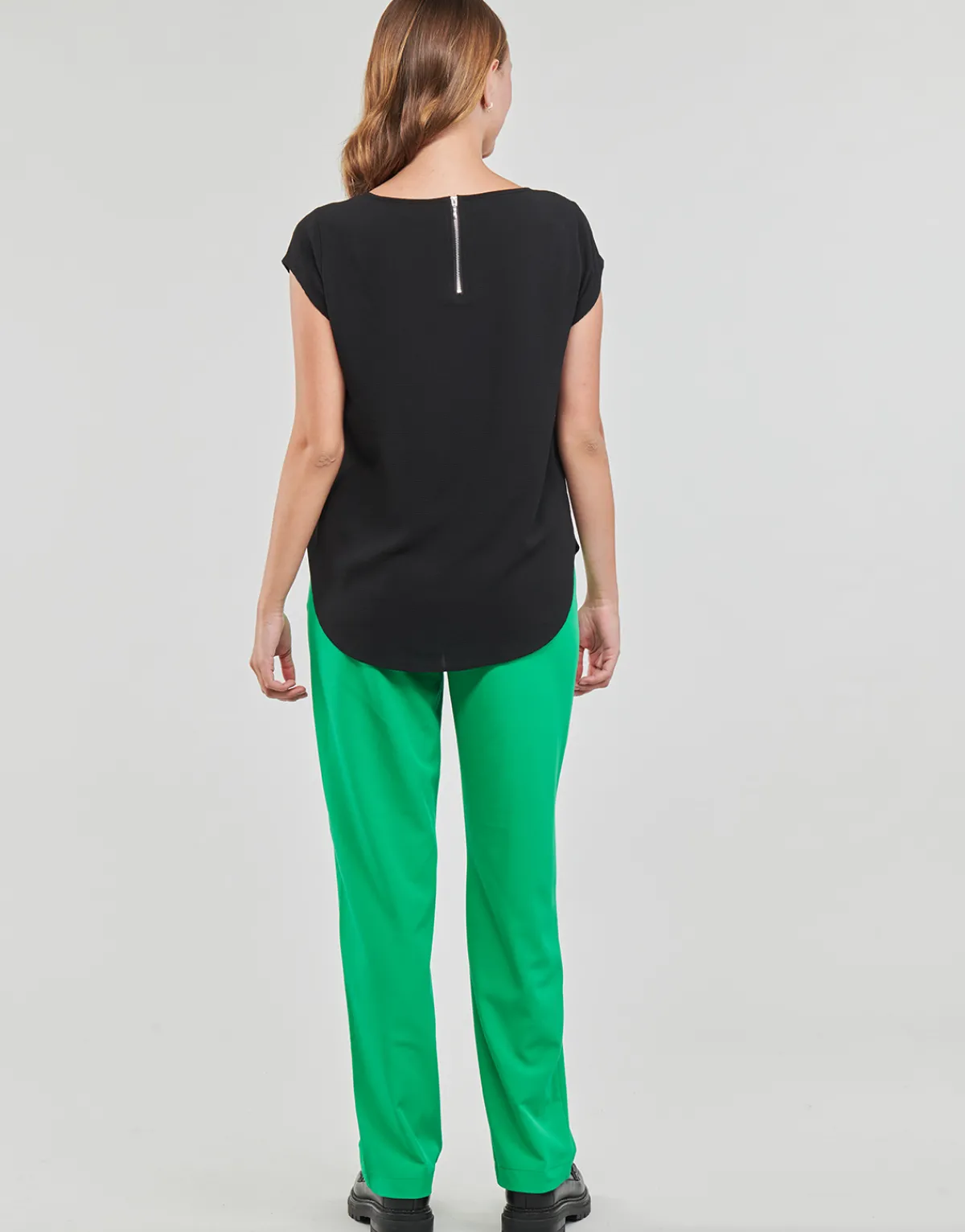 T-shirts & Polos^Only - ONLVIC S/S SOLID TOP PTM Noir