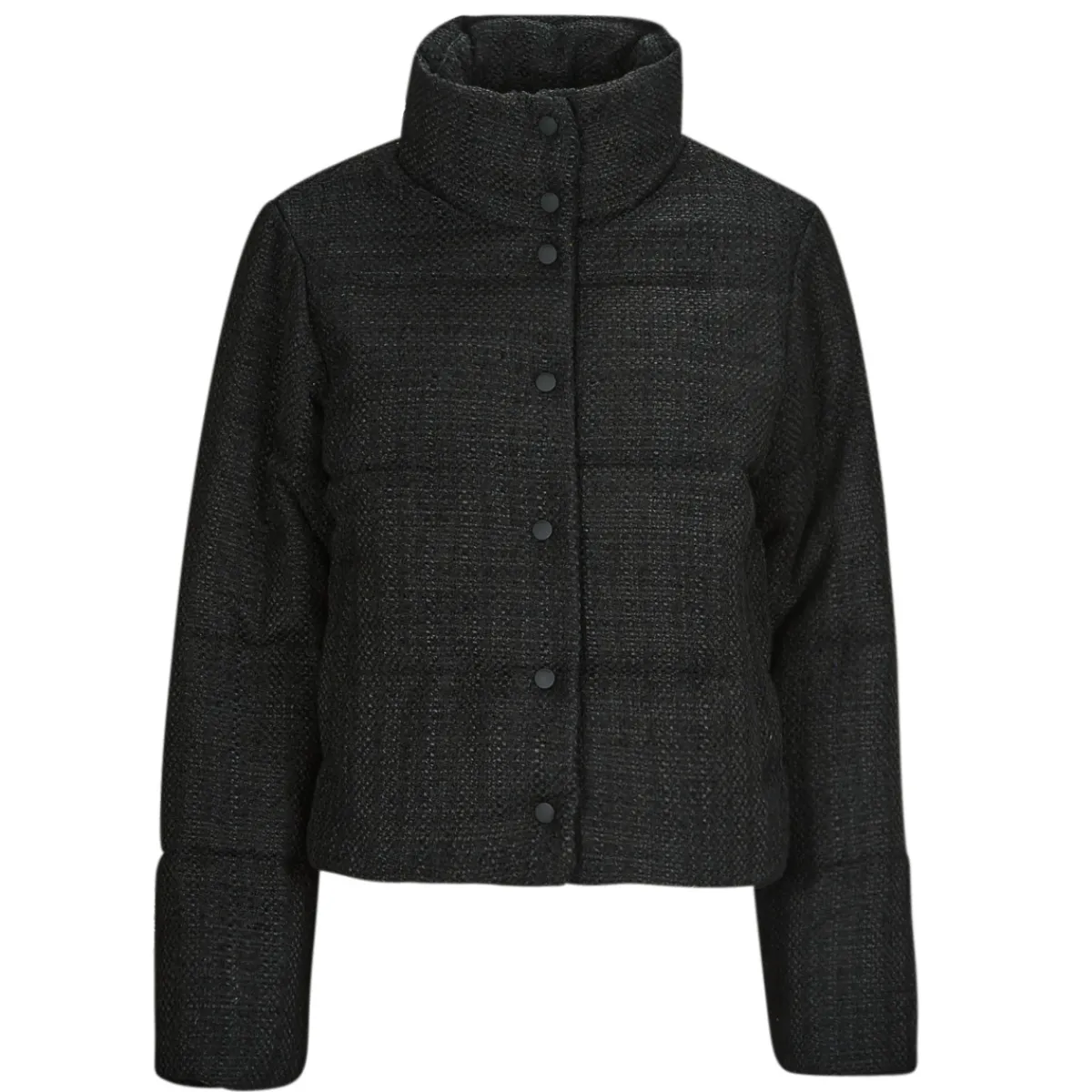Manteaux^Only - ONLWIKI BOUCLE MIX PUFFER JACKET OTW Noir