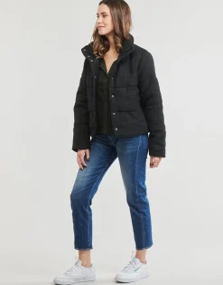 Manteaux^Only - ONLWIKI BOUCLE MIX PUFFER JACKET OTW Noir
