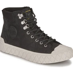Baskets Mode^Palladium - PALLA ACE LO CUFF LTH Noir