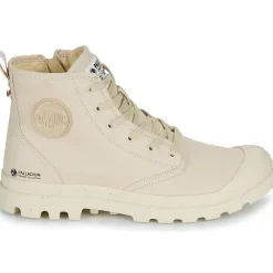 Baskets Mode^Palladium - PAMPA HI ZIP ORGANIC Beige