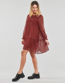 Robes^Pepe jeans - ELEONORA Rouge