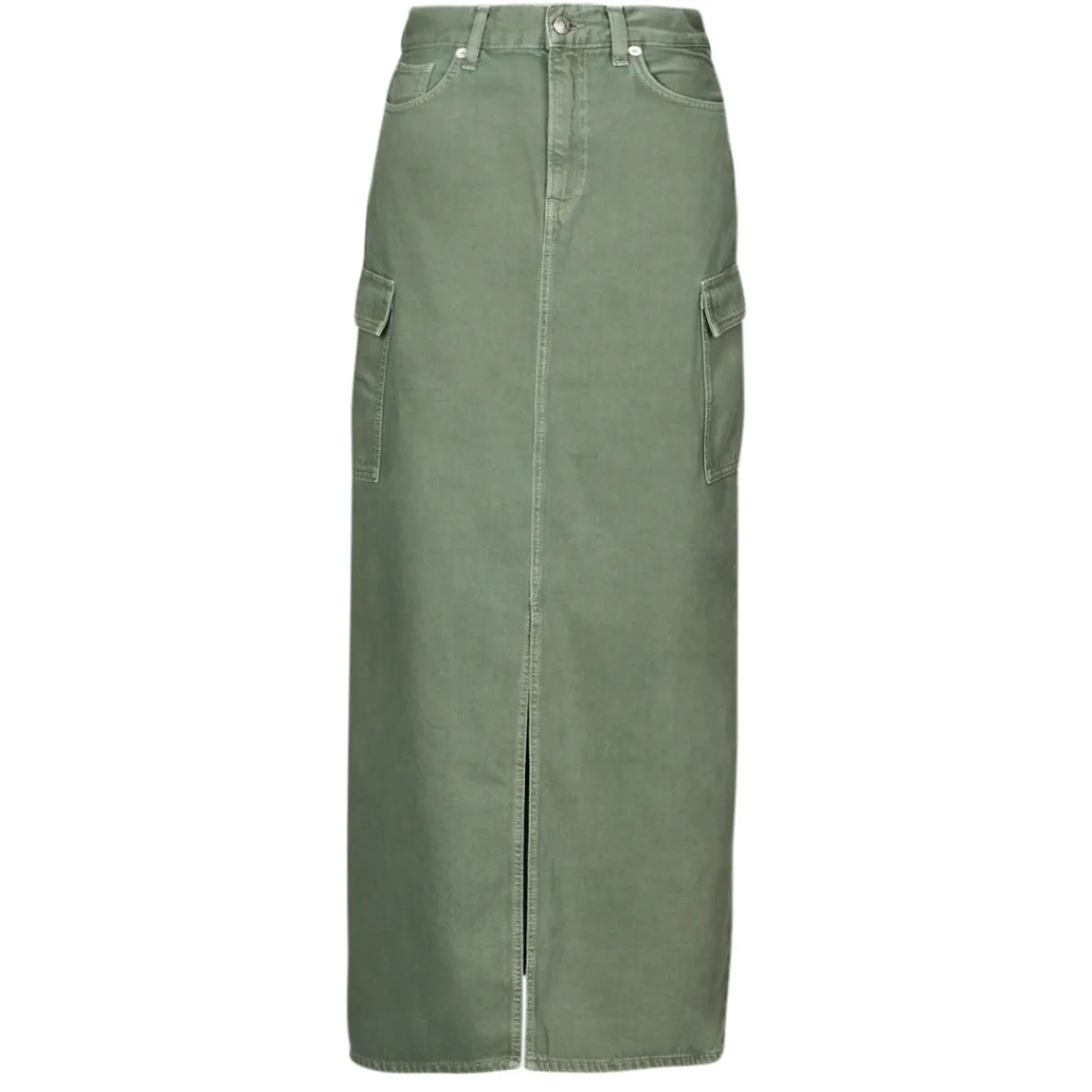 Jupes^Pepe jeans - MAXI SKIRT HW CLR Kaki