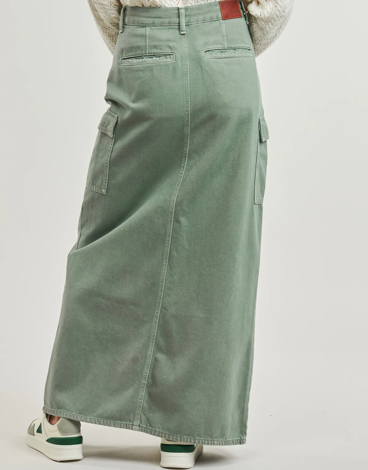 Jupes^Pepe jeans - MAXI SKIRT HW CLR Kaki