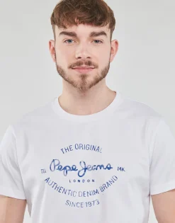 T-shirts & Polos^Pepe jeans - RIGLEY Blanc