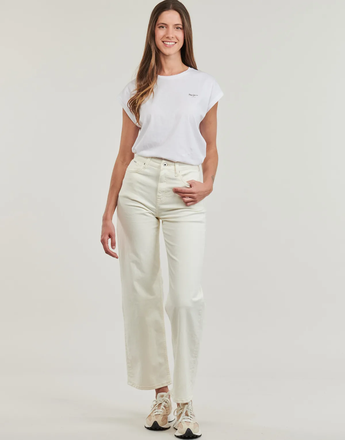 Jeans^Pepe jeans - WIDE LEG JEANS UHW Ecru