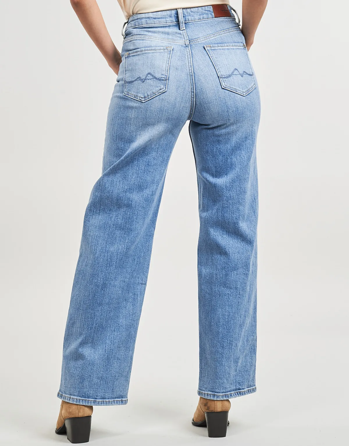 Jeans^Pepe jeans - WIDE LEG JEANS UHW Bleu