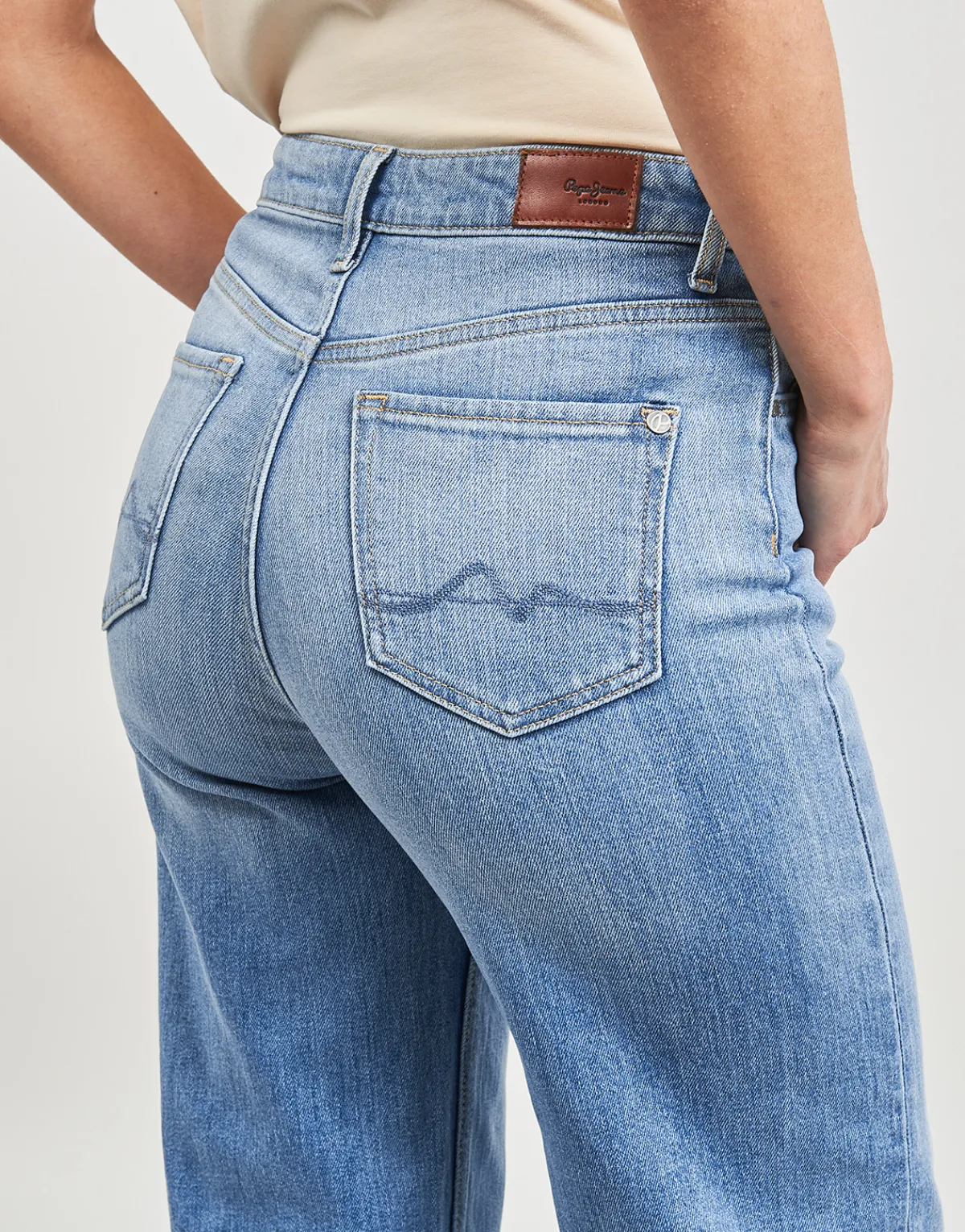 Jeans^Pepe jeans - WIDE LEG JEANS UHW Bleu