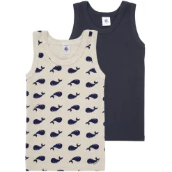 T-shirts & Polos^Petit Bateau - 2 DEBARDEURS Marine