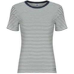 T-shirts & Polos^Petit Bateau - MC COL ROND Marine