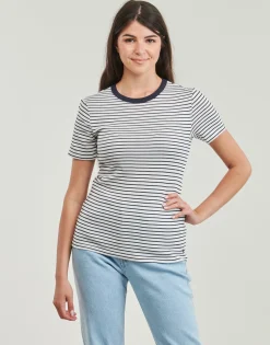T-shirts & Polos^Petit Bateau - MC COL ROND Marine