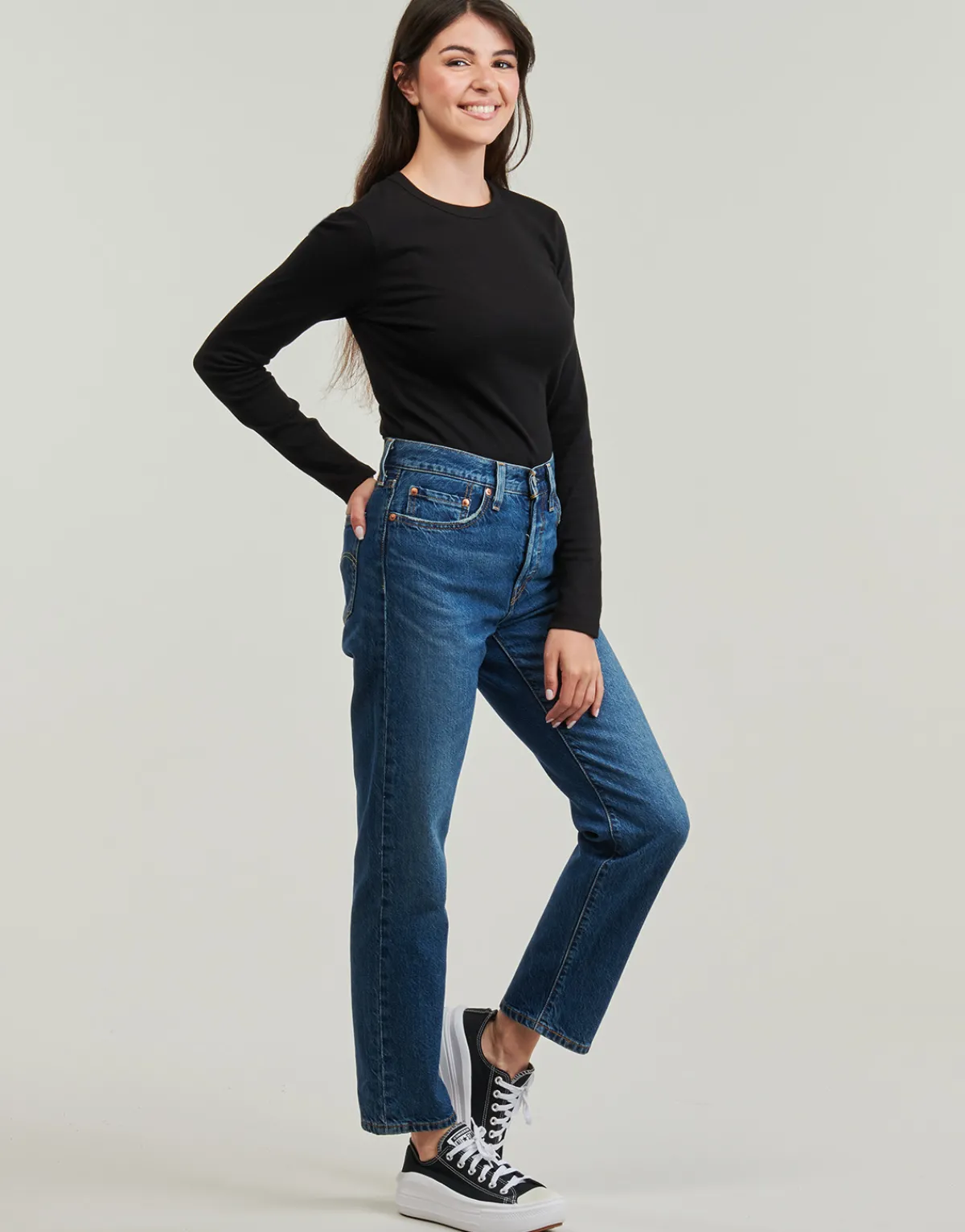 T-shirts & Polos^Petit Bateau - ML COL ROND Noir