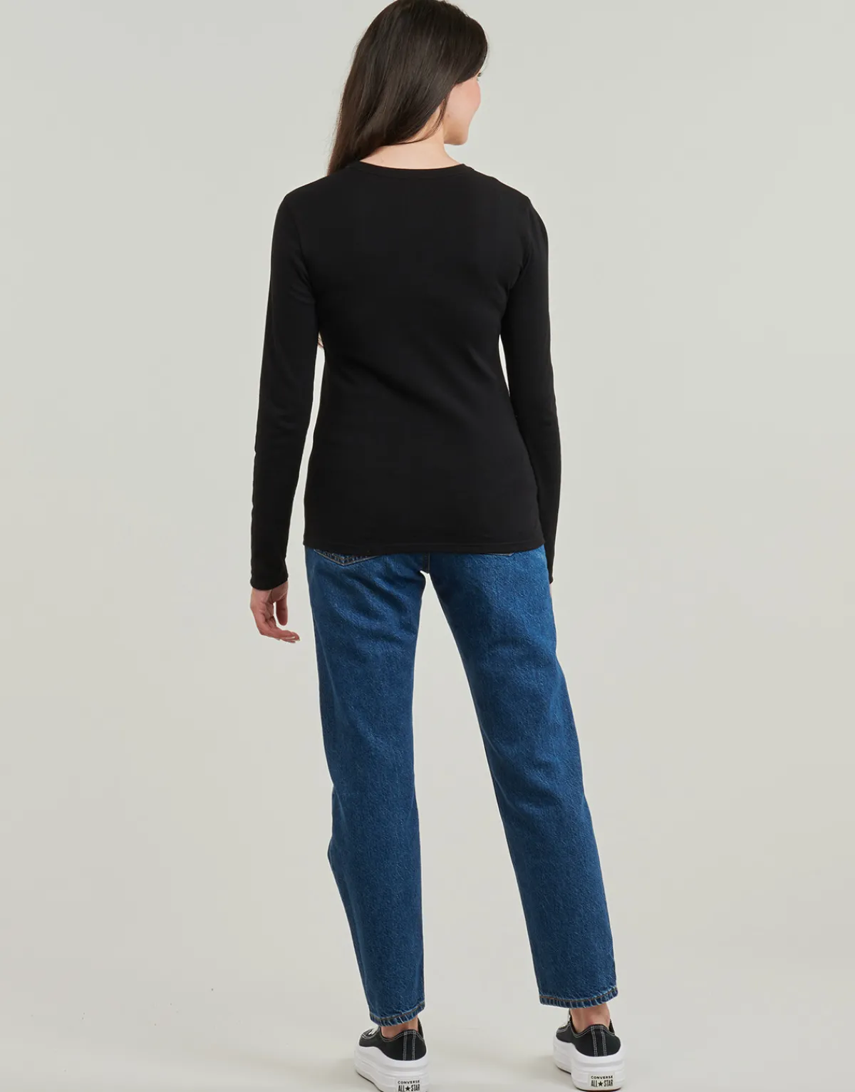 T-shirts & Polos^Petit Bateau - ML COL ROND Noir