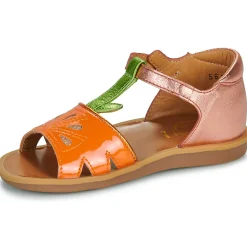 Sandales Et Nu-pieds^Pom d'Api - POPPY AGRUME Orange-TerraCota