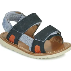 Sandales Et Nu-pieds^Pom d'Api - WAFF TREK NAVY-JEANS