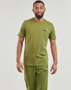 T-shirts & Polos^Puma - ESS+ 2 COL SMALL LOGO TEE Kaki
