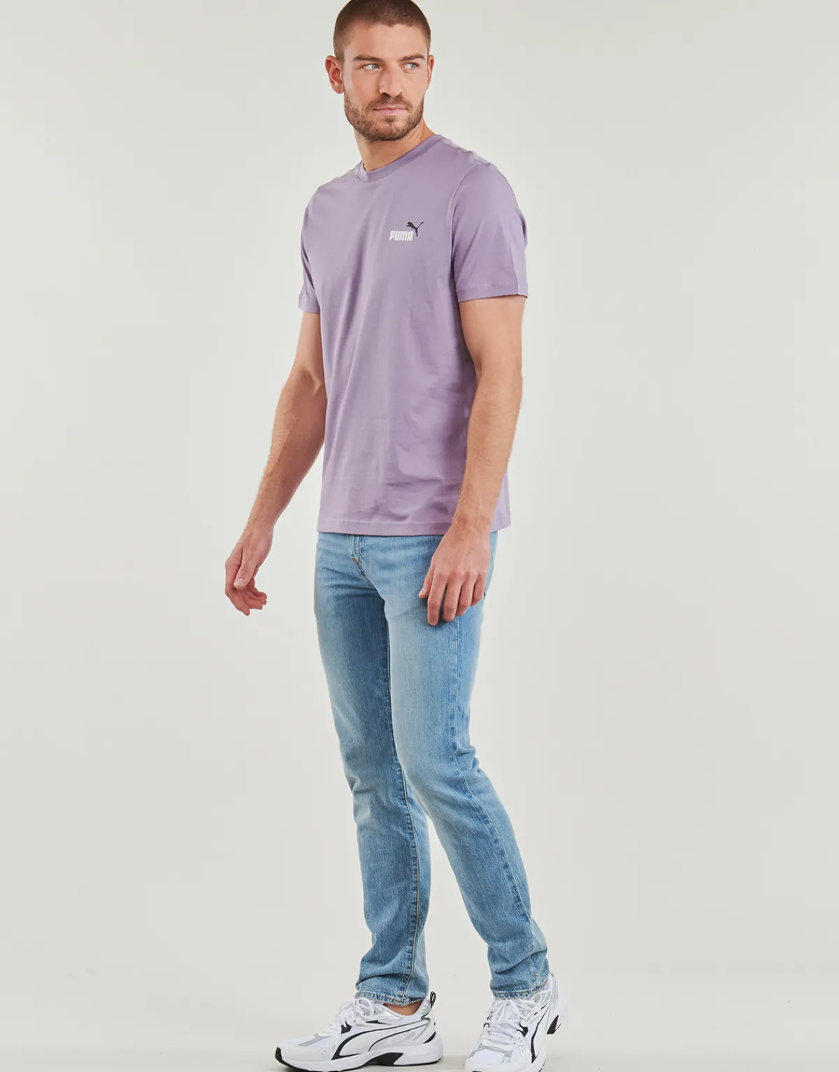 T-shirts & Polos^Puma - ESS+ 2 COL SMALL LOGO TEE Violet