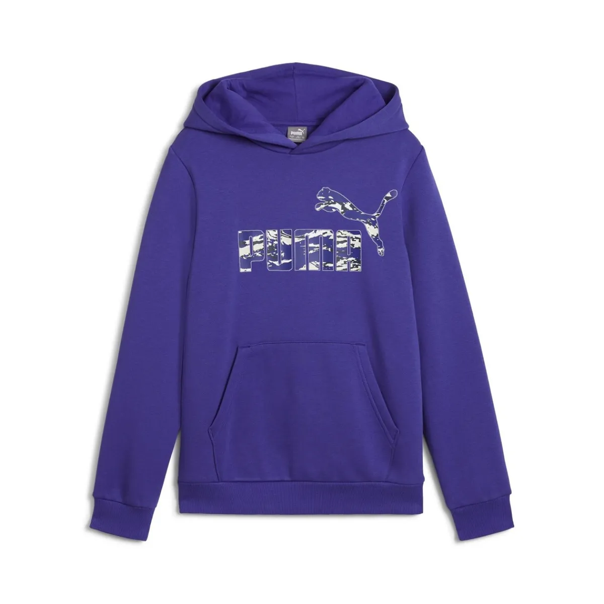 Sweats & Polaires^Puma - ESS+ CAMO HOODIE FL Bleu